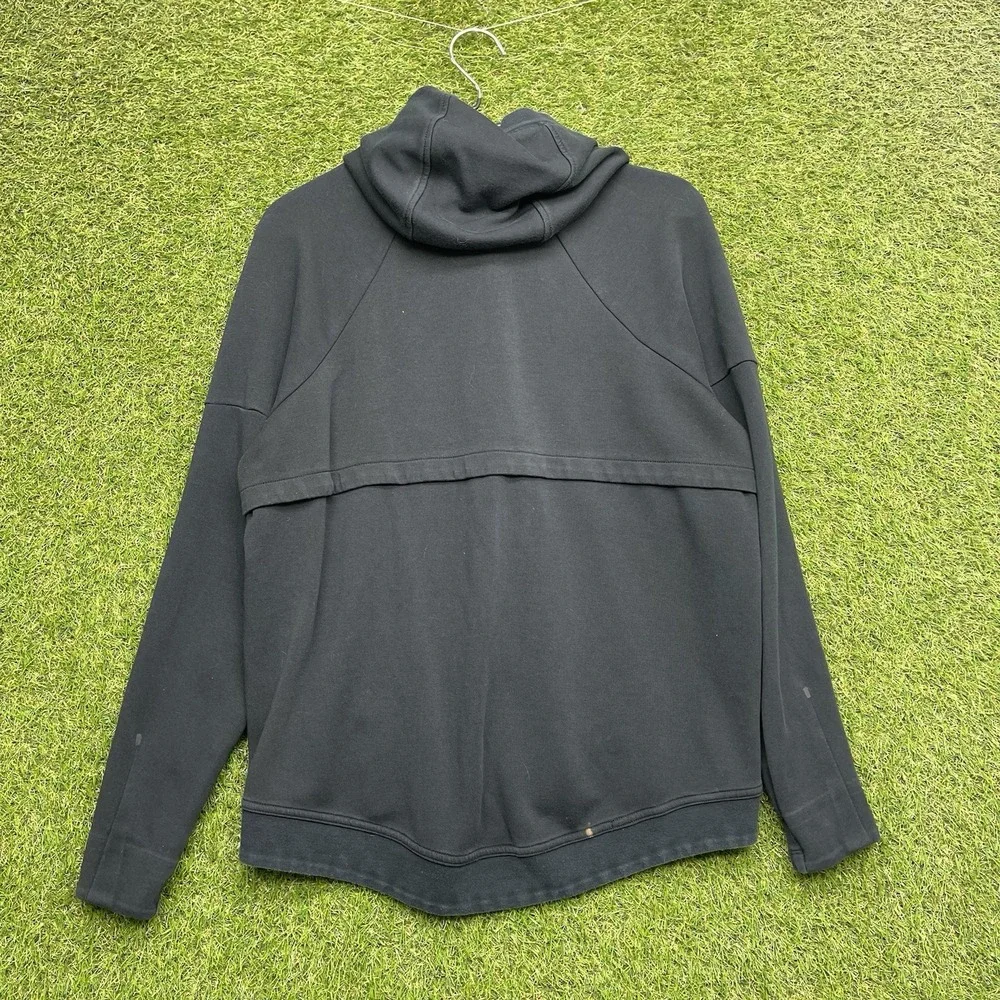 Nike Tech Fleece Hoodie Womens Medium Scuba Hood Black Zip Up 806329-010